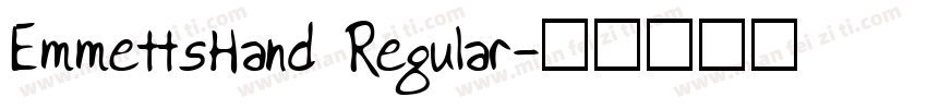 EmmettsHand Regular字体转换